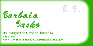 borbala vasko business card