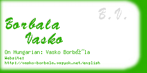 borbala vasko business card
